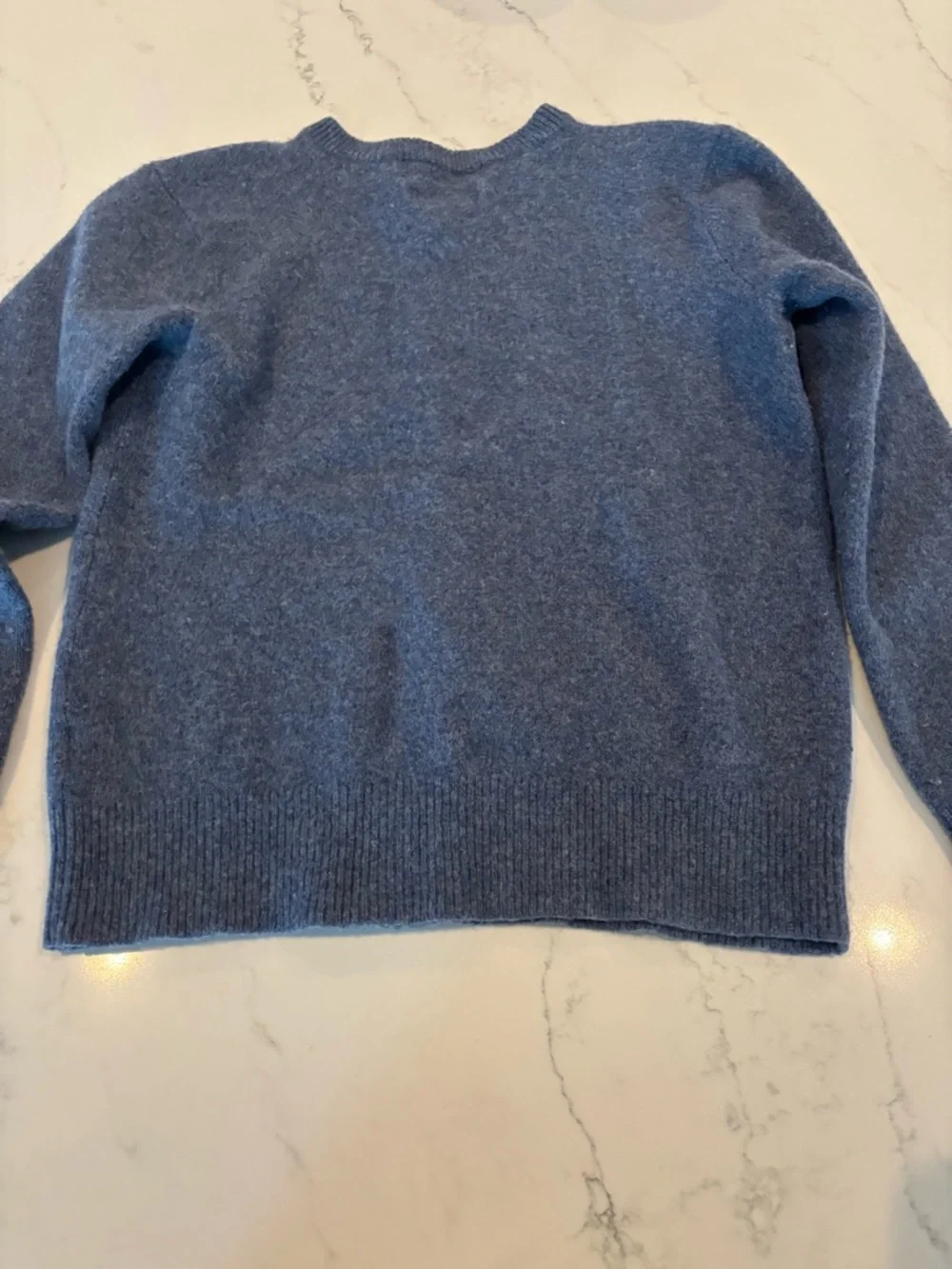Polo by Ralph Lauren Heathered Blue V-Neck Sweater